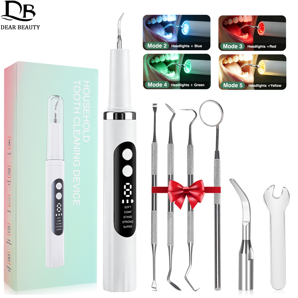 Teeth Whitening Express - 전동 치아 세척기 초음파 치석 제거기