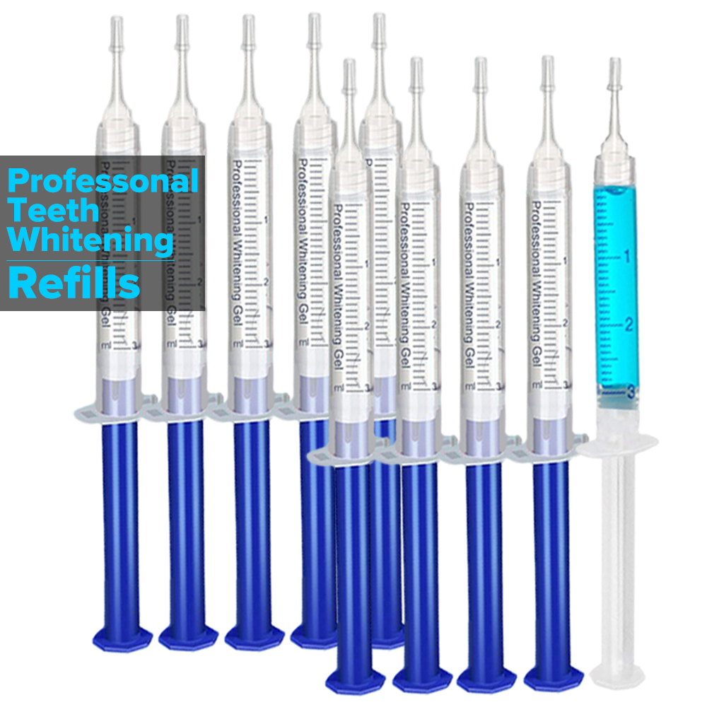 Teeth Whitening Q&M - 치아 미백 젤 리필 주사기 치아