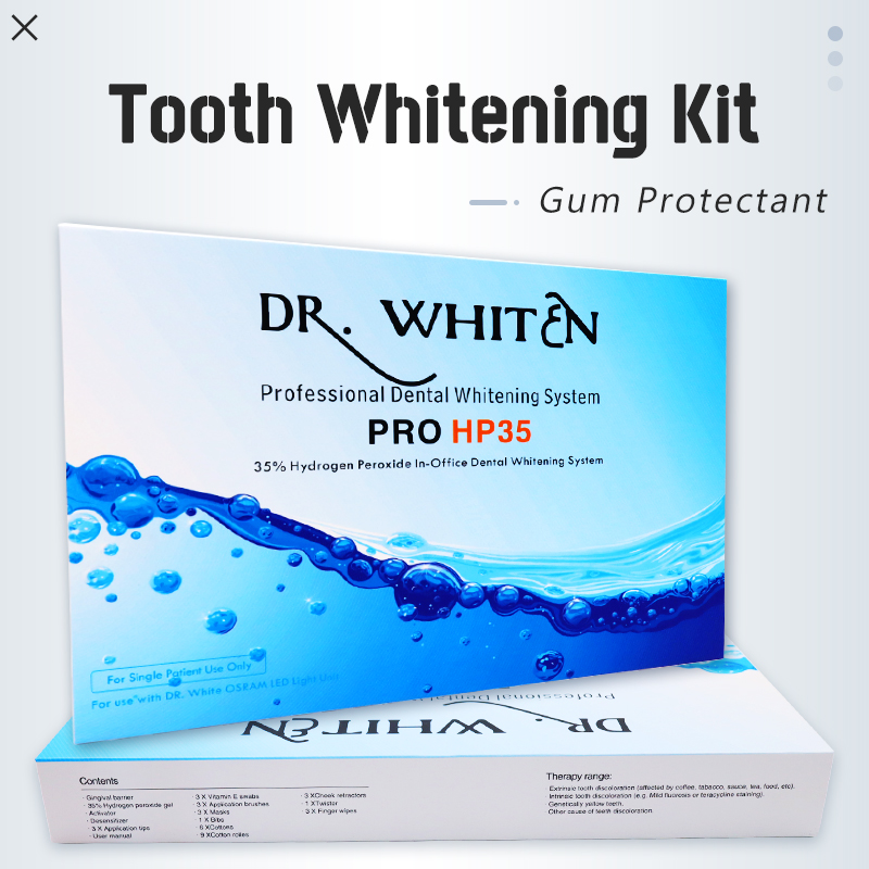Teeth Whitening Bleaching Kit - 전문 치아 미백 키트 치과 표백