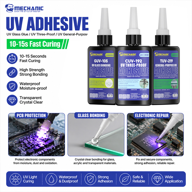 Uv Whitening Kit - 메카닉 UV 유리 접착제 UV 접착제