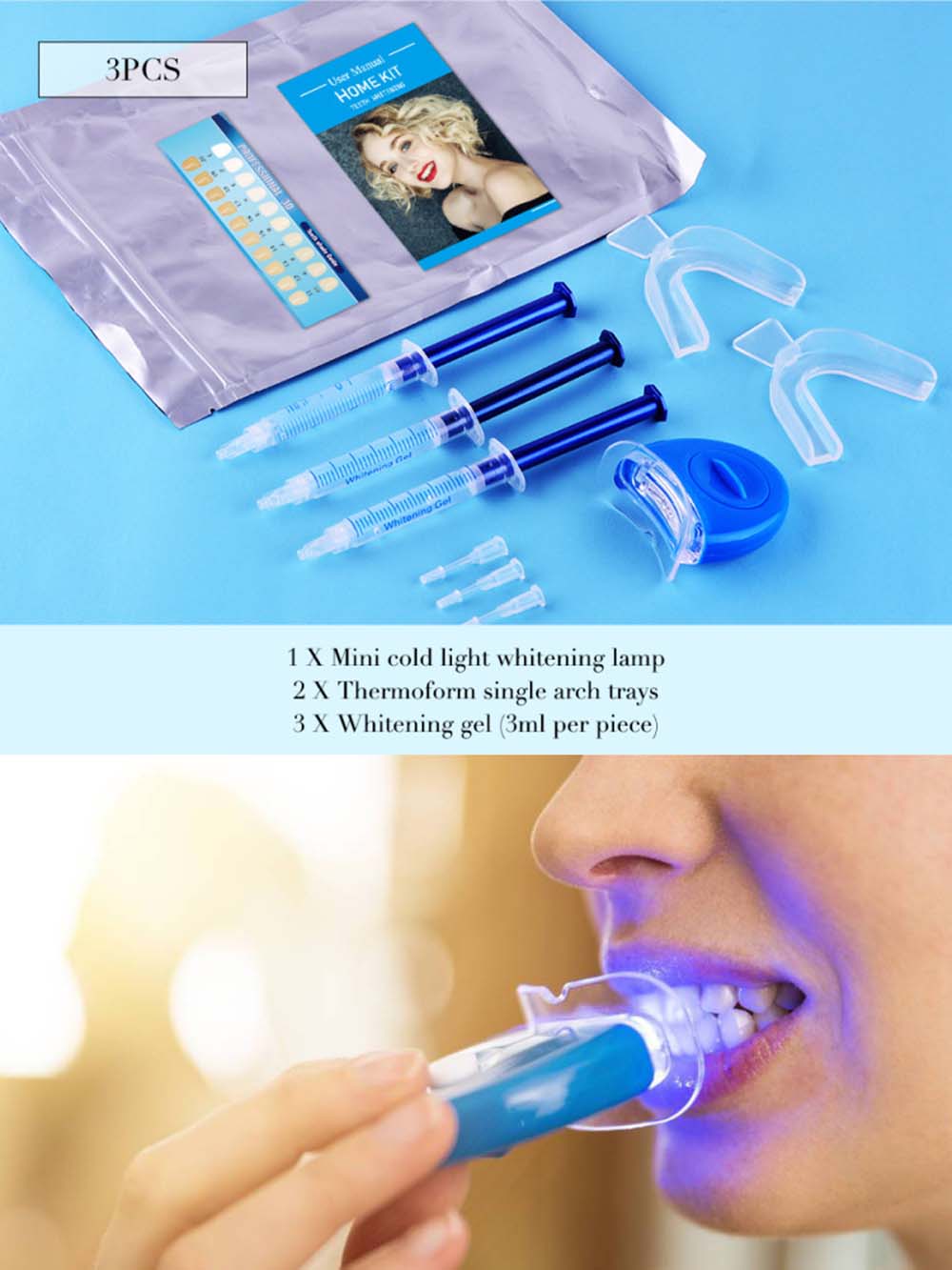Teeth Whitening Bleaching Kit - 최고 품질의 과산화물 치아 미백 젤