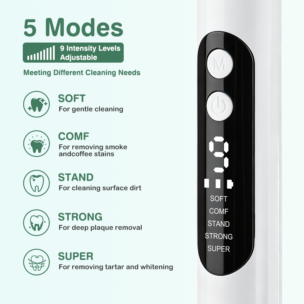 전동 치아 세척기 초음파 치석 제거기 5 LED 라이트 - Teeth Whitening Express 리뷰 및 가격