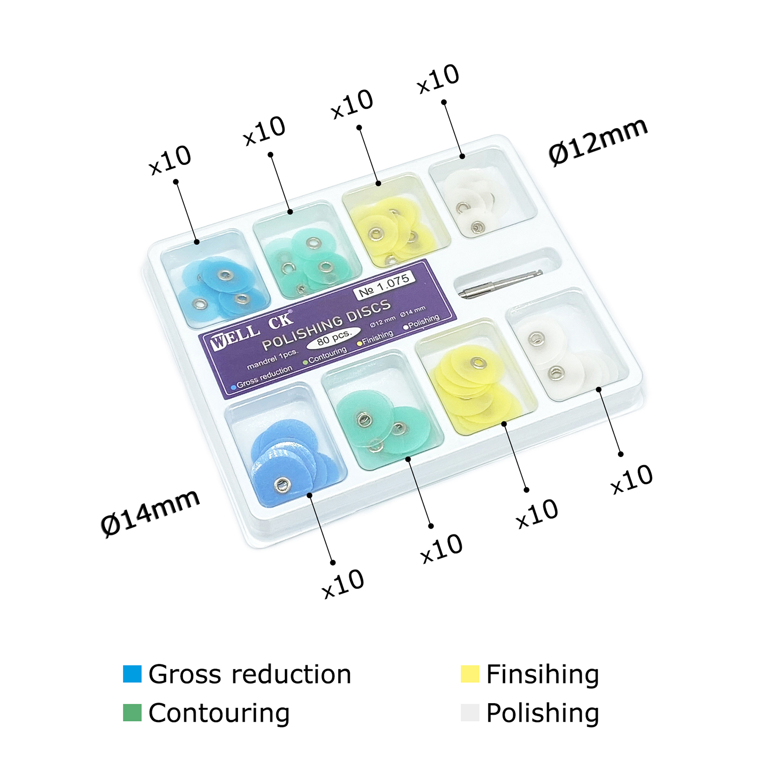 WELL CK 40/80Pcs 치과 연마 디스크 총 감 - Teeth Whitening Kit Professional 리뷰 및 가격